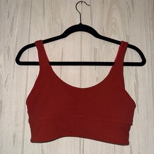 Lululemon Align Reversible Sports Bra Bright Orange/Rustic Red, Size 10